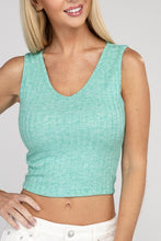 Ladda upp bild till gallerivisning, Zenana Cropped Ribbed Knit Tank Top
