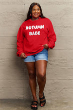 Ladda upp bild till gallerivisning, Simply Love AUTUMN BABE Graphic Sweatshirt
