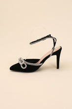 Load image into Gallery viewer, Top Moda Pointed Toe Double Bow Stiletto High Heel
