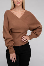 Cargar imagen en el visor de la galería, Zenana Criss Cross Wrap Soft Knit Top
