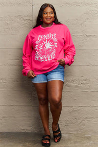 Simply Love POSITIVE ENERGY Graphic Sweatshirt