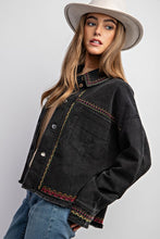 Load image into Gallery viewer, Sweet Generis Embroidered Washed Cotton Jacket
