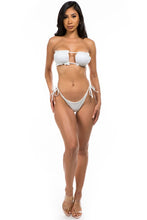 Carregar imagem no visualizador da galeria, Mermaid Swimwear Sexy Ruffled Cutout Tie Side Two Piece Bikini Set
