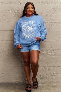 Simply Love POSITIVE ENERGY Graphic Sweatshirt