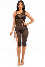 Cargar imagen en el visor de la galería, Mermaid Swimwear Sexy Sheer Strappy Cover Up Dress
