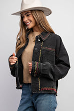 Load image into Gallery viewer, Sweet Generis Embroidered Washed Cotton Jacket
