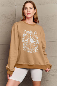 Simply Love POSITIVE ENERGY Graphic Sweatshirt