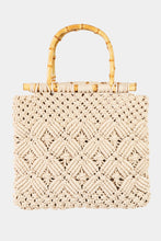 Load image into Gallery viewer, Fame Wooden Handle Braided Handbag
