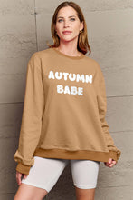 Ladda upp bild till gallerivisning, Simply Love AUTUMN BABE Graphic Sweatshirt
