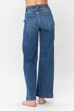 Cargar imagen en el visor de la galería, Judy Blue Double Button Wide Leg Blue Denim Jeans
