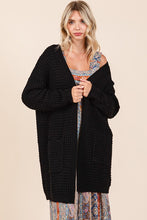 Ladda upp bild till gallerivisning, Mittoshop Open Front Long Sleeve Longline Cardigan
