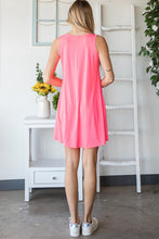 Load image into Gallery viewer, Heimish Neon Pink Mini Tank Dress
