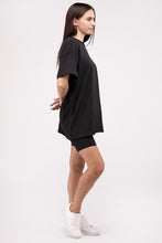 Cargar imagen en el visor de la galería, Zenana Cotton Blend Top &amp; Biker Shorts Loungewear Set
