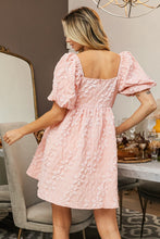 Load image into Gallery viewer, BiBi Blush Floral Puffy Sleeve Dress
