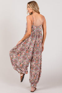 SAGE + FIG Multi Paisley Boho Jogger Jumpsuit