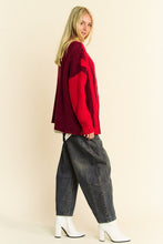 Ladda upp bild till gallerivisning, Davi &amp; Dani Color Block Open Front Cable Knit Cardigan
