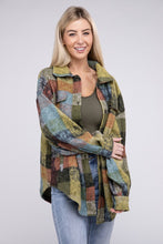 Load image into Gallery viewer, Bibi Multicolor Checkered Plaid Button Down Relaxed Fit Shacket
