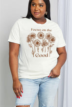 Cargar imagen en el visor de la galería, Simply Love FOCUS ON THE GOOD Graphic Cotton Top
