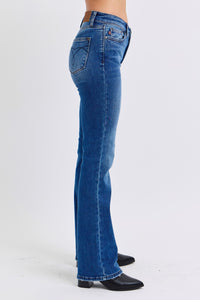 Judy Blue Mid Rise Blue Wash Denim Bootcut Jeans