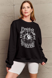 Simply Love POSITIVE ENERGY Graphic Sweatshirt