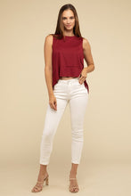 Cargar imagen en el visor de la galería, Zenana Asymmetrical Side Slit Sleeveless Top
