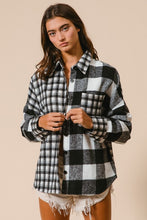 Cargar imagen en el visor de la galería, BiBi Plaid Fleece Button Down Long Sleeve Shirt
