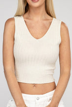 Carica l&#39;immagine nel visualizzatore di Gallery, Zenana Cropped Ribbed Knit Tank Top
