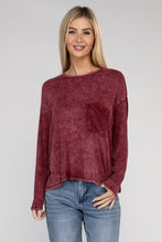 Load image into Gallery viewer, Zenana Washed Soft Ribbed Oversized Relaxed Fit Top
