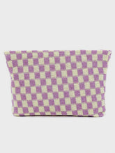 Carregar imagem no visualizador da galeria, Zenana Checkered Makeup Clutch Bag
