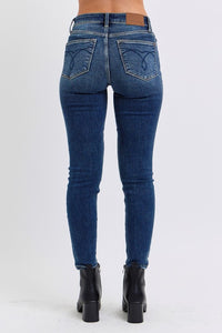 Judy Blue Mid Rise Blue Denim Skinny Jeans