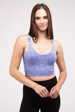 Cargar imagen en el visor de la galería, Zenana Washed Ribbed Cropped Tank Top
