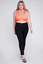 Load image into Gallery viewer, Zenana Plus Size Ribbed Cropped Racerback Tank Top
