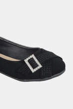 Ladda upp bild till gallerivisning, Forever Link Slip On Rhinestone Buckle Ballet Flats
