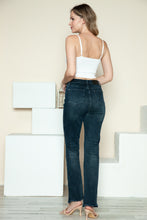 Carregar imagem no visualizador da galeria, Judy Blue Button Fly Hem Destroy Blue Denim Straight Leg Jeans
