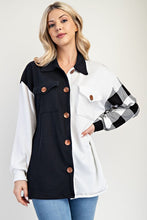 Загрузить изображение в средство просмотра галереи, Celeste Plaid Contrast Button Down Shacket
