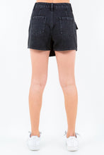 Cargar imagen en el visor de la galería, American Bazi Black Cargo Pocket Mini Skort
