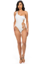 Load image into Gallery viewer, Mermaid Swimwear One Piece Strappy Cutout Swimsuit
