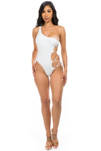 Mermaid Swimwear One Piece Strappy Cutout Swimsuit