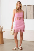 Ladda upp bild till gallerivisning, Le Lis Fringe Sleeveless Crop Top and Mini Skirt Set
