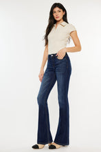 Ladda upp bild till gallerivisning, Kancan Mid Rise Dark Blue Washed Denim Flared Leg Jeans
