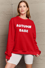 Ladda upp bild till gallerivisning, Simply Love AUTUMN BABE Graphic Sweatshirt
