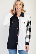 Загрузить изображение в средство просмотра галереи, Celeste Plaid Contrast Button Down Shacket
