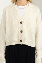 Carregar imagem no visualizador da galeria, Cute Mood Crop Shoulder Cropped Cardigan Sweater
