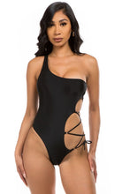 Load image into Gallery viewer, Mermaid Swimwear One Piece Strappy Cutout Swimsuit
