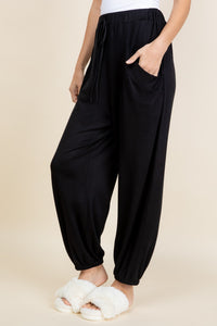 Super Lady Black Jogger Style Pants