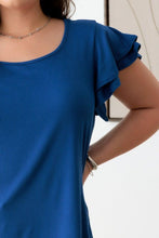 Load image into Gallery viewer, Gilli Plus Size Fluttery Sleeve Top
