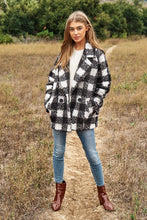 Load image into Gallery viewer, Davi &amp; Dani Fuzzy Boucle Textured Double Breasted Coat
