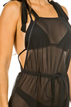 Cargar imagen en el visor de la galería, Mermaid Swimwear Two Piece Thong Bikini &amp; Strappy Jumpsuit Coverup
