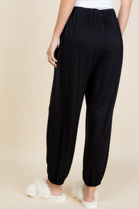 Super Lady Black Jogger Style Pants