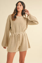 Cargar imagen en el visor de la galería, MABLE Taupe Relaxed Fit Knit Romper
